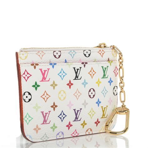 louis vuitton key pouch white